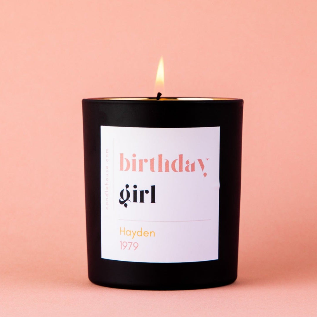 Birthday Girl Custom Candle