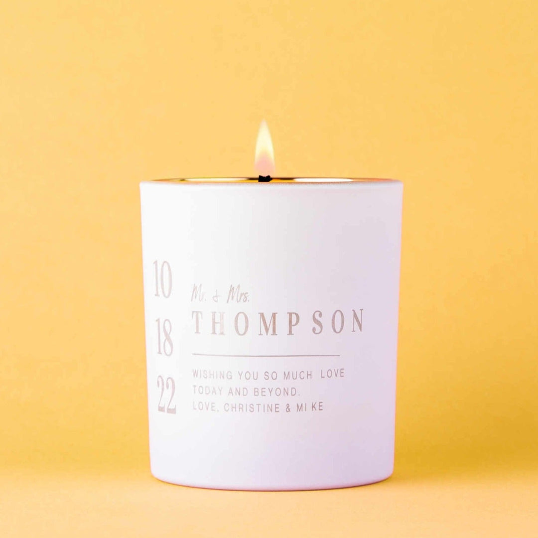 On Your Wedding Day Custom Candle