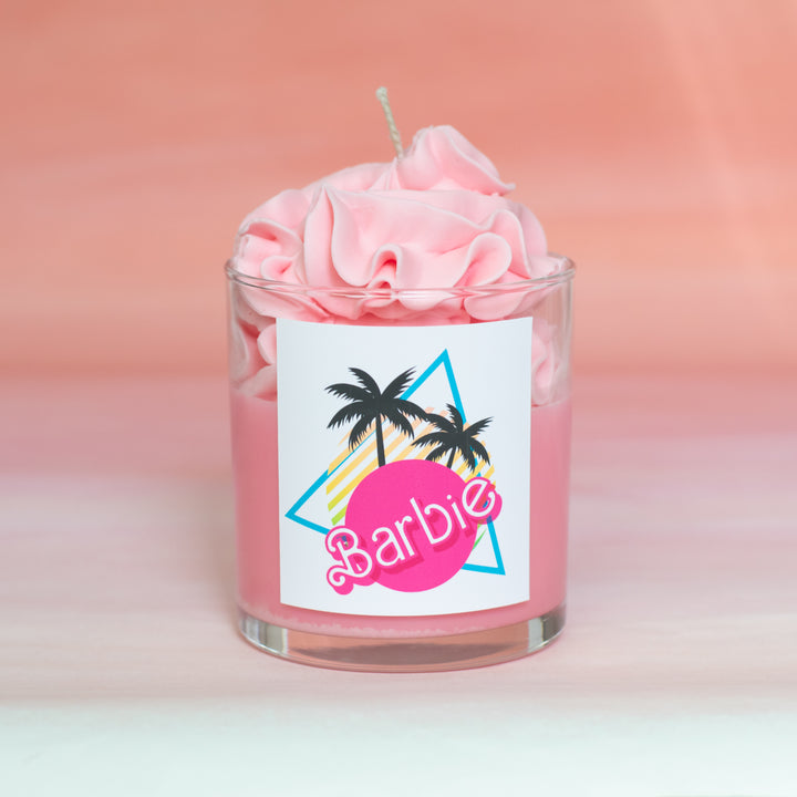Barbie Custom Name Candle