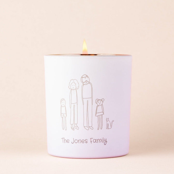 We are Family Custom Candle